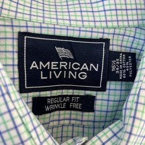 gently used American living size 16 1/2 34–35 regular fit dress shirt for men